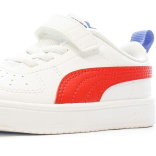 Baskets Blanc/Rouge Fille/Garçon Puma Rickie vue 0