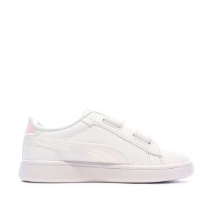Baskets Blanches Fille Puma Smash 3.0 HoloS vue 0