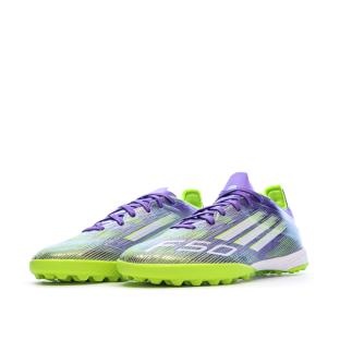 Chaussures de Foot Violet/Jaune Adidas F50 League TF vue 0