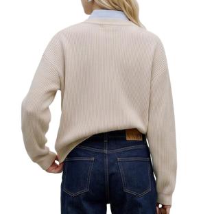 Pull Beige Femme Vero Moda Gold Lux vue 0