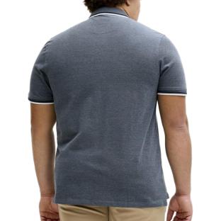 Polo Bleu chiné Homme Jack & Jones Paulos vue 0