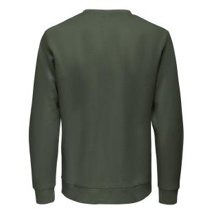 Dunkelgrünes Herren-Sweatshirt von Only & Sons Chase Ansicht 0