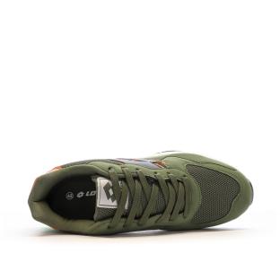 Baskets Kaki/Orange Homme Lotto Twenty6 vue 0