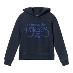 Sweat Marine/Bleu Fille Le Temps Des Cerises Celiagi vue 0