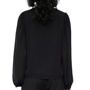 Blouse Noire fluide Femme Vero Moda Mila vue 0
