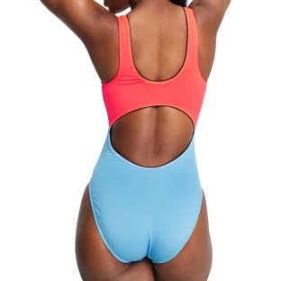Maillot de bain 1 pièce Rose/Bleu Femme Nike Cutout vue 0