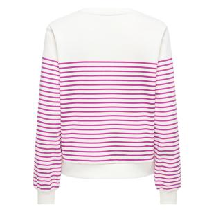 Weiß/Rosa Damen-Sweatshirt Only Bine Ansicht 0