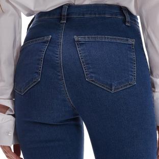 Jean Bleu Femme Topshop Joni Hr Skinny vue 0