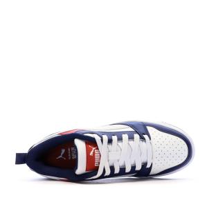 Baskets Marine/Blanc Garçon Rebound Low vue 0