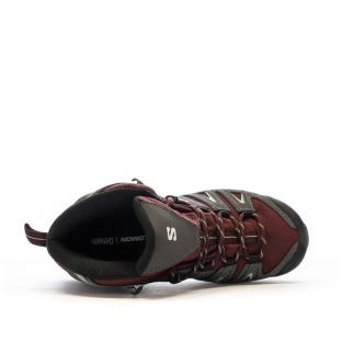 Salomon Pioneer Botas senderismo Mujer Gris/Burdeos ver 0