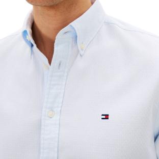 Chemise Bleu clair Homme Tommy Hilfiger Flex Dobby vue 0