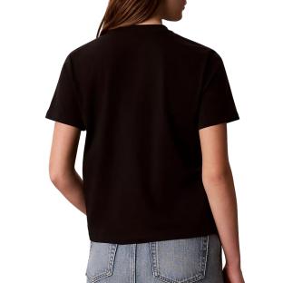 T-Shirt Noir Femme Calvin Klein Jeans Classic Script vue 0