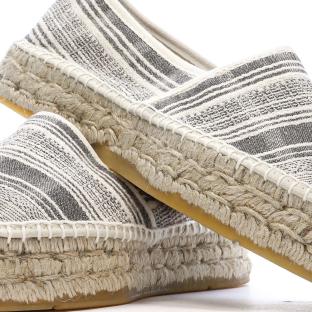 Women’s White/Black Espadrilles – Pare Gabia Aduna Photo of the Espace des Marques %store% store - view of %key%