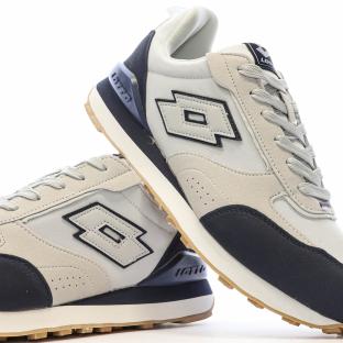 Baskets Grises/Marine Homme Lotto Twenty 5 vue 0
