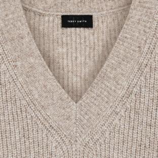Pull Beige Femme Teddy Smith Milo vue 0