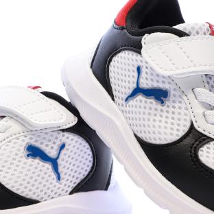 Baskets Blanc/Noir Garçon Puma Fun Racer 2 Ac+ vue 0