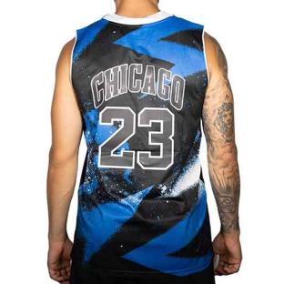 Chicago Basketballtrikot Schwarz/Blau für Herren von Sport Zone Ansicht 0