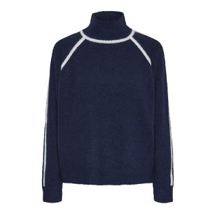 Pieces Lola Jersey Azul Marino/Blanco Mujer ver 0