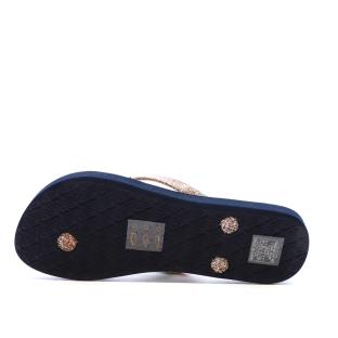 Tongs Marine/Rose Fille Roxy Viva Sparkle vue 0