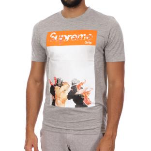 Camiseta Supreme Grip Police Gris ver 0