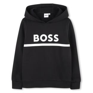 Sudadera negra/blanca para niño de Hugo Boss J52747 ver 0