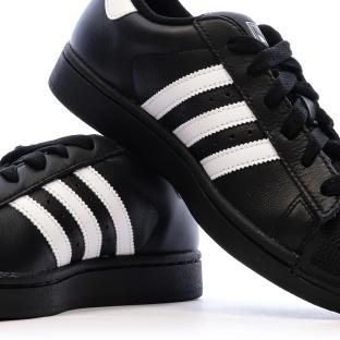 Superstar Baskets Noires/Blanches Mixte Adidas vue 0