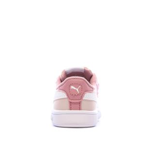 Baskets Rose Fille Puma Smash 3.0 Badges vue 0