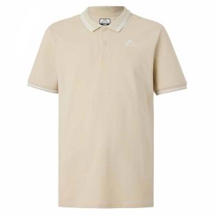 Polo Beige Homme Kappa Logo Korpo vue 0