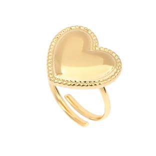 Clio Blue Women's Gold Heart Ring BA0015 Photo of the Espace des Marques %store% store - view of %key%