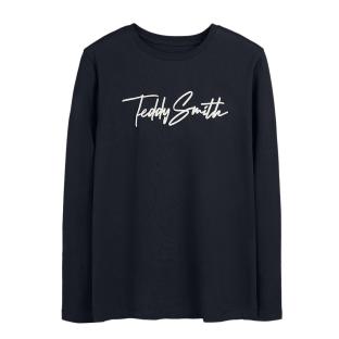 Teddy Smith Evan Boy's Black Long Sleeve T-Shirt Photo of the Espace des Marques %store% store - view of %key%