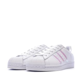 Superstar J Baskets blanches junior Adidas vue 0