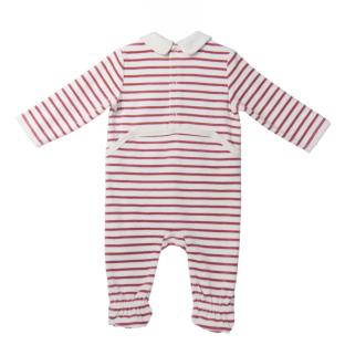 Pijama bebé blanco/rojo Elle est ou la mer Jama ver 0