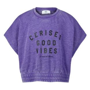 T-Shirt Violet Fille Le Temps Des Cerises Naellegi vue 0