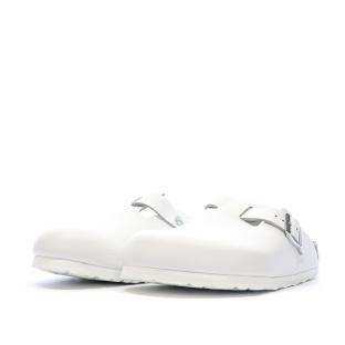 Sabots Blanc Mixte Birkenstock Boston vue 0