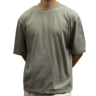 Camiseta de color caqui para hombre de Paname Brothers, oversize ver 0