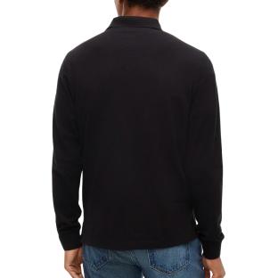 Polo Manches Longues Noir Homme Tommy Hilfiger Reg vue 0