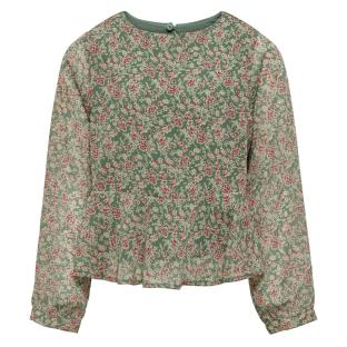 Blusa fluida de niña Verde/Rojo Niños SOLO Kogdora ver 0
