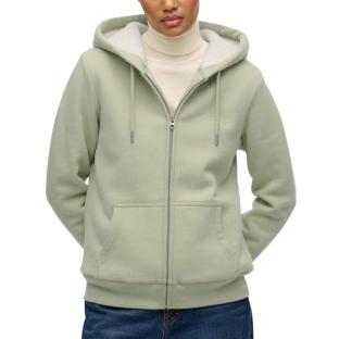 Sweat Zippé Vert Femme Superdry Borg vue 0
