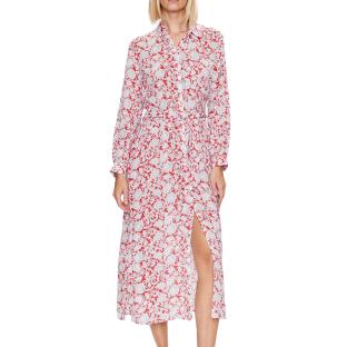 Rotes gemustertes Kleid für Frauen Pepe jeans Perah Ansicht 0