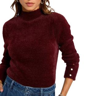 Pull Bordeaux Femme Morgan Morik vue 0