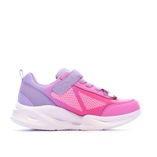 Baskets Roses/Mauves Fille Skechers Sola Glow vue 0