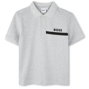 Polo Gris/Noir Garçon Hugo Boss J52731 vue 0