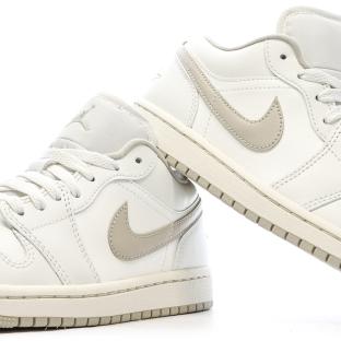Basket Écru/Marron Mixte Nike Air Jordan 1 Low vue 0