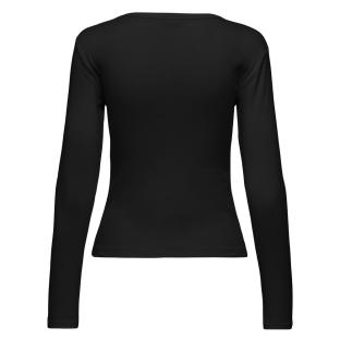 T-Shirt Manches Longues Noir Femme JDY Vaya vue 0