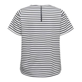 T-Shirt Blanc/Noir Femme Vero Moda Vmcabby vue 0