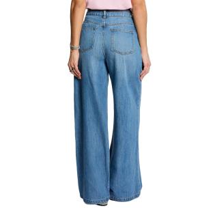 Jean Large Bleu Femme Morgan stone vue 0
