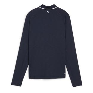 Polo de manga larga azul marino para mujer de Puma You ver 0