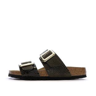 Sandales Kaki Femme Birkenstock Sydney Cushion Buckle vue 0