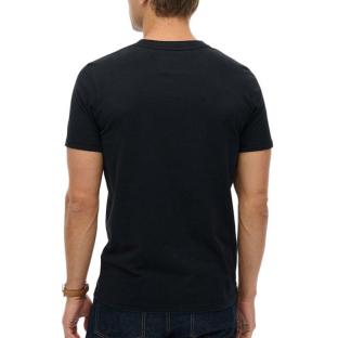 Camiseta azul marino para hombre Superdry Classic ver 0