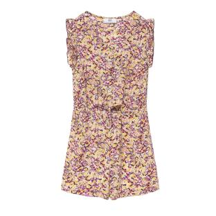 Combishort Jaune/Rose Fille Le Temps Des Cerises Fleur vue 0